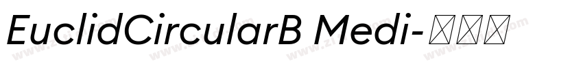 EuclidCircularB Medi字体转换